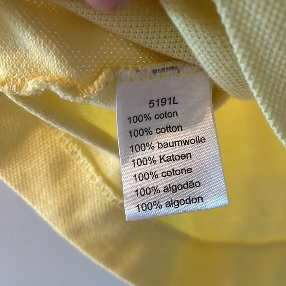 Lacoste Mens’s Polo size 6 light yellow - Picture 4 of 6